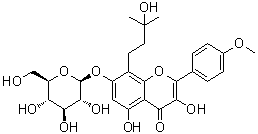 结构式 CAS# 128988-55-6, 茂藿苷 A
