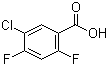 结构式 CAS# 130025-33-1, 5-氯-2,4-二氟苯甲酸