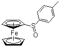 structure of CAS# 130225-27-3, [(R)-(4-Methylphenyl)sulfinyl]ferrocene