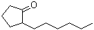 structure of CAS# 13074-65-2, 2-Hexylcyclopentanone;Jasmatone
