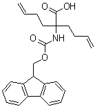 结构式 CAS# 1311992-98-9, 2-(3-丁烯-1-基)-2-[[(9H-芴-9-基甲氧基)羰基]氨基]-5-己烯酸