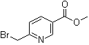 structure of CAS# 131803-48-0, 6-Bromomethylnicotinic acid methyl ester;Methyl 2-(bromomethyl)pyridine-5-carboxylate; Methyl 6-bromomethylnicotinate