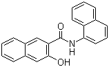 结构式 CAS# 132-68-3, N-萘-1-基-3-羟基萘-2-甲酰胺; 色酚 AS-BO