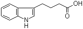 结构式 CAS# 133-32-4, 3-吲哚丁酸