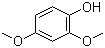 结构式 CAS# 13330-65-9, 2,4-二甲氧基苯酚