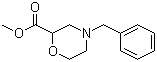 结构式 CAS# 135782-29-5, 4-(苯甲基)吗啉-2-甲酸甲酯