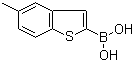 结构式 CAS# 136099-65-5, 5-甲基-1-苯并噻吩-2-硼酸; 5-甲基苯并[b]噻吩-2-硼酸
