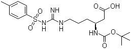 structure of CAS# 136271-81-3, N-Boc-N'-tosyl-L-beta-homoarginine;Boc-L-beta-homoarginine(Tos)