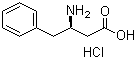 结构式 CAS# 138165-77-2, (S)-3-氨基-4-苯基丁酸盐酸盐