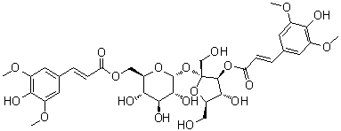 结构式 CAS# 139891-98-8, 3,6'-二芥子酰基蔗糖