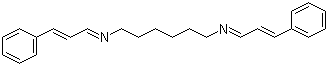 结构式 CAS# 140-73-8, N,N'-双肉桂醛缩-1,6-己二胺; N,N'-二次肉桂基-1,6-己二胺