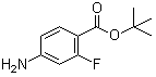 结构式 CAS# 140373-77-9, 4-氨基-2-氟苯甲酸叔丁酯