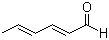 结构式 CAS# 142-83-6, (E,E)-2,4-己二烯醛