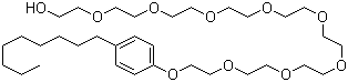structure of CAS# 14409-72-4, Nonaethylene glycol p-nonylphenyl ether;Nonaethylene glycol mono(p-nonylphenyl) ether; 26-(4-Nonylphenoxy)-3,6,9,12,15,18,21,24-octaoxahexacosan-1-ol