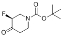 结构式 CAS# 1450879-67-0, 叔-丁基(3S)-3-氟-4-氧代哌啶-1-羧酸酯
