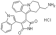结构式 CAS# 145317-11-9, Bisindoylmaleimide X hydrochloride