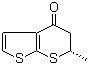 结构式 CAS# 147086-79-1, (6S)-5,6-二氢-6-甲基-4H-噻吩并[2,3-b]噻喃-4-酮