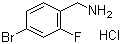 结构式 CAS# 147181-08-6, 4-溴-2-氟苄胺盐酸盐