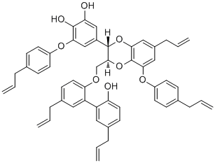 结构式 CAS# 147663-91-0, Magnolianin
