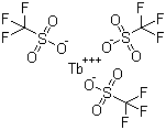 结构式 CAS# 148980-31-8, 三氟甲磺酸铽(III)