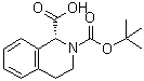 结构式 CAS# 151004-96-5, (R)-2-(叔丁氧羰基)-1,2,3,4-四氢异喹啉-1-羧酸