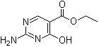 结构式 CAS# 15400-53-0, 2-氨基-4-羟基嘧啶-5-羧酸乙酯