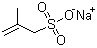 结构式 CAS# 1561-92-8, 甲基丙烯磺酸钠