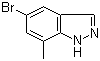 结构式 CAS# 156454-43-2, 5-溴-7-甲基-1H-吲唑