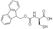 结构式 CAS# 157355-80-1, N-[芴甲氧羰基]-D-半胱氨酸