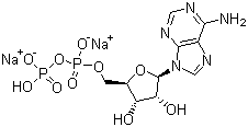 结构式 CAS# 16178-48-6, 腺苷-5'-二磷酸二钠盐