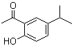 structure of CAS# 1634-36-2, 2'-Hydroxy-5'-isopropylacetophenone;5'-Isopropyl-2'-hydroxyacetophenone