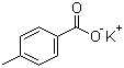 structure of CAS# 16518-25-5, 4-Methylbenzoic acid potassium salt;Potassium p-methylbenzoate; Potassium p-toluate