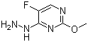 structure of CAS# 166524-64-7, 5-Fluoro-4-hydrazino-2-methoxypyrimidine
