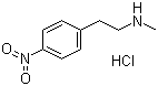 structure of CAS# 166943-39-1, N-Methyl-4-nitrophenethylamine hydrochloride;N-Methyl-2-(4-nitrophenyl)etnylamine hydrochloride