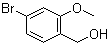 structure of CAS# 17102-63-5, 4-Bromo-2-methoxybenzyl alcohol;(4-Bromo-2-methoxyphenyl)methanol