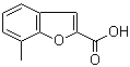 结构式 CAS# 17349-64-3, 7-甲基-2-苯并呋喃羧酸