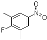 structure of CAS# 1736-85-2, 3,5-Dimethyl-4-fluoronitrobenzene;1-Fluoro-2,6-dimethyl-4-nitrobenzene; 2-Fluoro-1,3-dimethyl-5-nitrobenzene