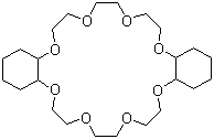 structure of CAS# 17455-23-1, Dicyclohexano-24-crown-8;2,3,14,15-Dicyclohexano-1,4,7,10,13,16,19,22-octaoxacyclotetracosane