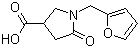 结构式 CAS# 175136-93-3, 1-(2-呋喃甲基)-5-氧代吡咯烷-3-羧酸