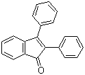 结构式 CAS# 1801-42-9, 2,3-二苯基-1-茚酮