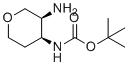 structure of CAS# 1802334-66-2, tert-butyl N-[(3S,4S)-3-aminooxan-4-yl]carbamate