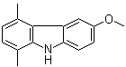 structure of CAS# 18028-57-4, 1,4-Dimethyl-6-methoxycarbazole