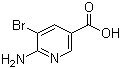 structure of CAS# 180340-69-6, 6-Amino-5-bromonicotinic acid
