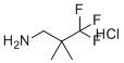 structure of CAS# 1803606-63-4, 3,3,3-Trifluoro-2,2-dimethylpropan-1-amine hydrochloride