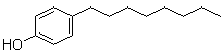 structure of CAS# 1806-26-4, 4-Octylphenol;4-n-Octylphenol; p-(n-Octyl)phenol; p-Octylphenol