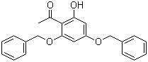 结构式 CAS# 18065-05-9, 2-乙酰基-3,5-双(苄氧基)苯酚