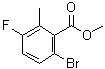 structure of CAS# 1807191-86-1, 6-Bromo-3-fluoro-2-methylbenzoic acid methyl ester
