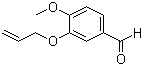 structure of CAS# 18075-40-6, 3-Allyloxy-4-methoxybenzaldehyde