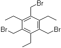 structure of CAS# 181058-08-2, 2,4,6-Triethyl-1,3,5-tris(bromomethyl)benzene;1,3,5-Tris(bromomethyl)-2,4,6-triethylbenzene