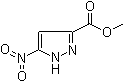 structure of CAS# 181585-93-3, 5-Nitro-3-pyrazolecarboxylic acid methyl ester;Methyl 5-nitro-1H-pyrazole-3-carboxylate; Methyl 5-nitropyrazole-3-carboxylate